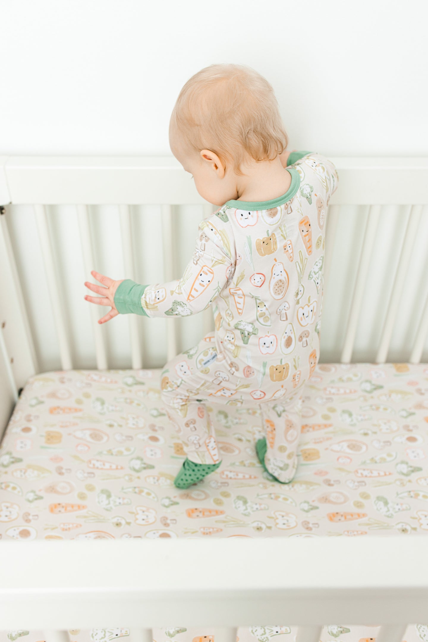 Vegetable Soiree Bamboo Crib Sheet